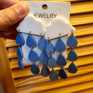 Cloud raindrop earrings